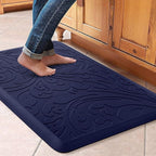 KMAT Kitchen Mat Cushioned Anti-Fatigue Floor Mat Waterproof Non-Slip Standing Mat Ergonomic Comfort Floor Mat Rug for Home,Office,Sink,Laundry,Desk 30"(L) x 20"(W),Blue