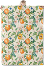 Peach Blossom Blanket 50×60 Inch,Summer Hand Drawn Fruit and Floral Lightweight Flannel Throw with Butterfly,Vintage Orchard Garden Home Decor,Gifts for Girls,Women