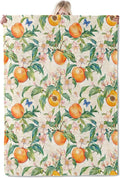 Peach Blossom Blanket 40×50 Inch,Summer Hand Drawn Fruit and Floral Lightweight Flannel Throw with Butterfly,Vintage Orchard Garden Home Decor,Gifts for Girls,Women