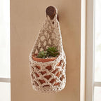 6 Pk Wall Planters for Indoor Macrame Plant Hanger Boho Wall Mounted Flower Baskets Hanging Planter, Plants and Pots are Not Included(White,4 x 8 Inch)
