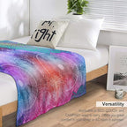 Mandala Throw Blanket Colorful Floral Flowers Bohemian Boho Blanket for Sofa Bed Couch Chair Or Dorm 30"x40"