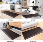HappyTrends Kitchen Floor Mat - 4/5 Inch Thick Anti-Fatigue Kitchen Rug,Waterproof Non-Slip Kitchen Mats and Rugs Heavy Duty Ergonomic Comfort Rug for Kitchen,Office,Sink,Laundry,(22"x54", Chocolate)