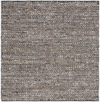 SAFAVIEH Natura Collection Area Rug - 6' x 9', Black & Ivory, Transitional Design, Ideal for High Traffic Areas in Living Room, Bedroom & Dining Room (NAT349Z-6)