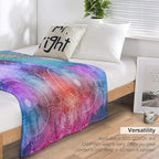 Mandala Throw Blanket Colorful Floral Flowers Bohemian Boho Blanket for Sofa Bed Couch Chair Or Dorm 40"x50"