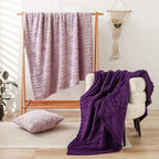 YUSOKI Sherpa Throw Blanket-3D Stylish Design Super Soft Fuzzy Cozy Warm Blanket Thick Plush Fluffy Furry Blankets for Teen Girls Women Couch Bed Sofa Chair Men Boys Gift(Rose Pink,50"x65")