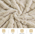 Aganear Blanket Queen Size - Fuzzy Cozy Soft Blanket for Couch, Sofa, Bed, Office, Decorative Present for All Seasons, Portable Throw Blankets for Couch, Sofa, Bed(90"x90", Khaki)