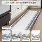 KIMODE Anti Fatigue Kitchen Mat Cushioned, Farmhouse Kitchen Rugs Sets of 2, Non Slip Memory Foam Kitchen Mat for Floor, Standing Desk Mat for Laundry Office Sink 20"x59"+20"x32" Grey