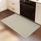 2x3 ft Indoor Door Mat Entryway Rug Non Slip Boho Woven Washable Small Area Rugs Runner, Front Entry Rug Entrance Doormat for Hall Porch Bathroom Kitchen Bedroom, Easy Clean, Beige 24"x36"