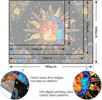 Spenlife Celestial Sun and Moon Tapestry Cosmic Tapestry for Bedroom Astral Tapestries Wall Hanging Bedroom Living Room Wall Art and Home Decor 70x90 Orange