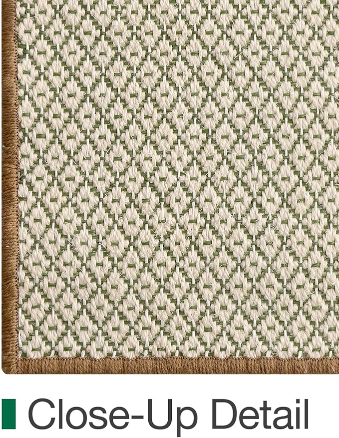LUMI 4x6 Sisal Area Rug for Living Room, Natural Handwoven Rugs Non Slip, Farmhouse Braided Carpets No Shedding for High Traffic, Dining Room, Indoor, Outdoor, Patio