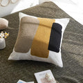 Retro Boho Textured Accent Mid Century Throw Pillow Covers Modern Vintage Minimalist Geometric Decorative Abstract Pillowcase for Sofa,1PC 18x18,Brown Black and Gray