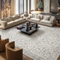Washable Rugs for Living Room: 10x14 Area Rugs for Bedroom Ultral Soft Non-Slip Stain Resistant Vintage Boho Large Carpet for High-Traffic Dining Room - Farmhouse Decor