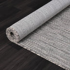 Washable Indoor Outdoor Rug 10x14 Weather Resistant Area Rugs Modern Solid for Porch Deck Balcony Backyard Patio Outside Carpet (10 X 14 Silver Grey)