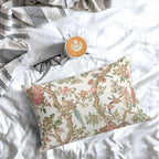 Chinoiserie Pillow Covers 12x20 Set of 2 Pink Green Bird Floral Throw Pillows Vintage Pink Flower Bird Decorative Pillow Cases Outdoor Chinoiserie Decor Farmhouse Cushion Case for Couch Sofa