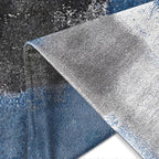 Britimes Throw Pillow Covers Modern Home Art Decor, 18 x 18 Inches Set of 2 Abstract Oil Painting Pillowcases for Bedroom, Living Room, Cushion Couch Sofa, Abstract Blue Grey