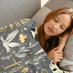 Peaceful Faith Throw Blanket - 40x50in,Ultra Soft, Cozy Lightweight Flannel,Cross, Dove & Bible Blankets - Christian Gifts for Women & Religious Lovers,for Couch Home Living Room Decor