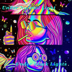 Trippy Tapestry Blacklight Tapestry for Bedroom Weed Decor Marijuana Cannabis Poster Smoking Tapestries Hippie Hippy Wall Tapestries Cool Asf Trippy Room Decor Weed Accessories Gifts 80"x 60"