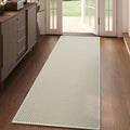 2x5 ft Hallway Runner Rug Boho Woven Washable Long Kitchen Runner Rugs Mat Non Slip, Soft Entryway Laundry Hall Runner Floor Carpet for Indoor Backdoor Bedroom Kitchen Living Room, Beige