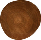 Creative Co-Op Decorative Paulownia Wood Pedestal, Dark Brown (Pack of 2)