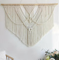 Achart Macrame Wall Hanging Large- Boho Wall Decor- large wall art- Wall Decor Living Room- Macrame Tapestry Boho Decor for Bedroom (Triangle)