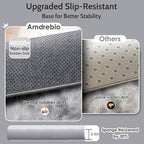 Amdrebio Tie-Dye Light Grey Round Circle Area Rugs 5Ft for Living Room Bedroom, Soft Fluffy Fuzzy Shag Rug for Kids Room Home Office, Furry Plush Indoor Floor Shaggy Gray Carpet for Baby Nursery Dorm