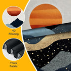 AOHMPT Pack of 2 Long Vertical Tapestry,Nature Landscape Tapestry with Serene Mountain River, Moon & Sun Motifs,Traditional Ink Painting Wall Art,Zen Aesthetic Wall Hanging for Living Room Bedroom Decor 13" W x 51" H"