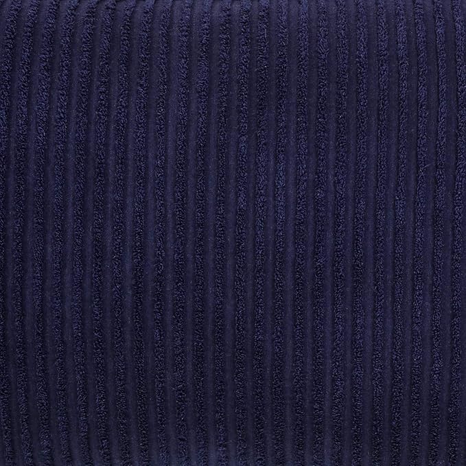 Better Trends Jullian Collection is Super Soft and Light Weight in Bold Stripes Design 100% Cotton Tufted Unique Luxurious Machine Washable Tumble Dry, Standard Sham, Navy