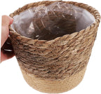 Mipcase Versatile Woven Storage Basket Plant Basket Seagrass Planter Boho Decor