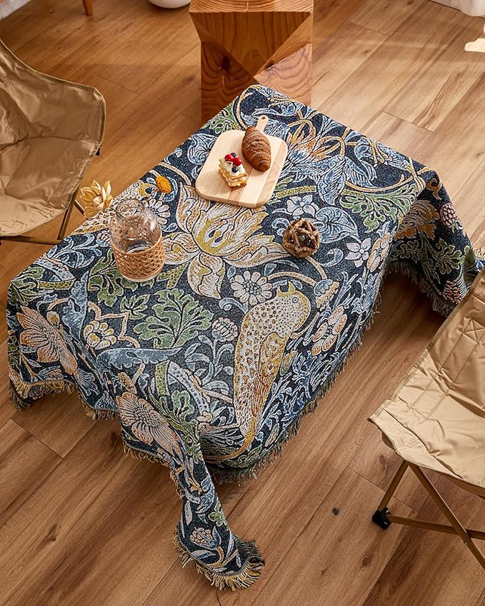 Erke Chair Recliner Cover Boho Throw Blanket Hippie Room Decor Wall Tapestry Outdoor Picnic Camping Rug Mattress Beach Towel Sofa Furniture Slipcover Bohemian 50”x70” The Bird and Strawberry