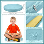 Juexica 3 Pcs Extra Thick Flexible Seating Floor Cushions Assorted Colored Pillow Floor Cushions for Classroom Soft Flexible Seating for Kids Learning Sitting Daycare School Chair (Morandi Colors)