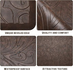 KMAT Kitchen Mat Cushioned Anti-Fatigue Floor Mat Waterproof Non-Slip Standing Mat Ergonomic Comfort Floor Mat Rug for Home,Office,Sink,Laundry,Desk 39"(L) x 20"(W),Brown