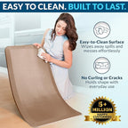ComfiLife Anti Fatigue Floor Mat – 3/4 Inch Thick Kitchen Mats for Floor, Standing Desk Mat, Kitchen Rug – Comfort at Home, Office – Durable – Stain Resistant – Non-Slip Bottom (24" x 70", Beige)