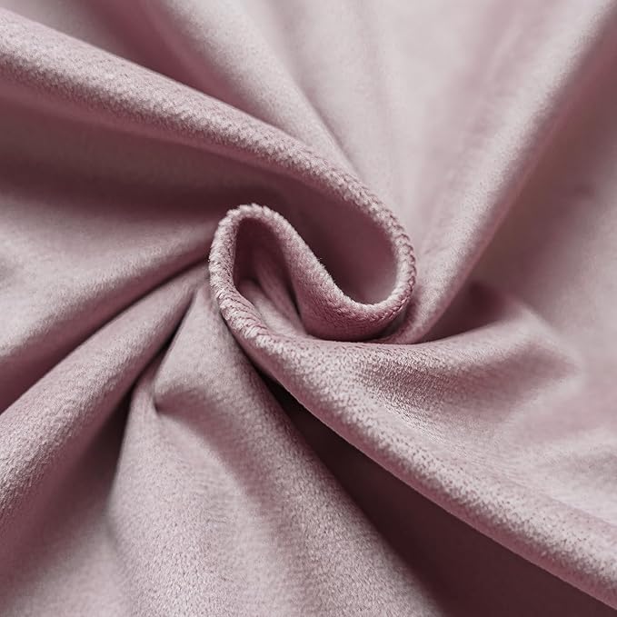 NiNi ALL Decorative Throw Pillow Covers Velvet 28x28 Inch Pack of 2 Dusty Pink Cushion Covers Soft for Couch Sofa Bedroom Living Room Outdoor