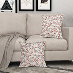 4th of July Floral Pillow Covers 22x22 Set of 2 Vintage Rustic Old Style Navy Blue Red White Flower Print Decorative Outdoor Pillowcases Patriotic Throw Cushion Case Decor for Couch Sofa Bed