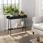 BAMBANG Bamboo Plant Stand Indoor, 2 Tier Small Plant Table, Tall Plant Stand for Indoor Plants, Window Sill Plant Shelf, Flower Pot Holder Plant Bench Plant Rack for Living Room Outdoor, Black