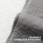 FUTEI Charcoal Throw Pillow Covers 18x18 Inch Set of 2,Furry Faux Fur Teddy Boucle Textured Cushion Covers,Soft Fluffy Decorative Pillow Case,Home Decor for Couch Bed Living Room Office Car