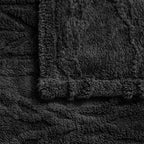 YUSOKI Queen Size Blanket Single Layer,Weight(4.4lb),370GMS-3D Stylish Design for Gift Home Decor (Black,90"x90")