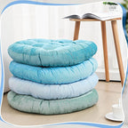 Jerify Floor Pillow Cushions Large Round Square Large Meditation Floor Pillow for Classroom Adult Meditation Picnic Party Seating Learning Daycare School(Round,Cold Colors,4 Pcs)