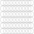60Pcs Macrame Hoops Ring, BetterJonny 3 Inch Metal Craft Rings Hoops Silver Dream Catcher Rings Wreath Ring for Home Decorations DIY Crafts and Wall Hanging Crafts