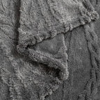YUSOKI Queen Size Blanket Single Layer,Weight(4.4lb),370GMS-3D Stylish Design for Gift Home Decor (Grey,90"x90")