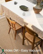 LUMI 5x8 Jute Area Rug for Living Room, Natural Handwoven Rugs Non Slip, Farmhouse Braided Carpets No Shedding for High Traffic, Dining Room, Indoor, Outdoor, Patio