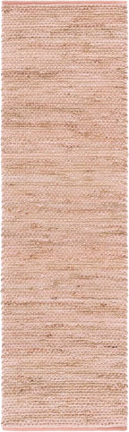 SAFAVIEH Cape Cod Collection Runner Rug - 2'3" x 8', Pink & Natural, Handmade Jute, Ideal for Living Room, Hallway, Foyer, Bedroom (CAP236U-28)