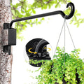 Qiang Ni Plant Hanger Outdoor: 12 Inch Bird Feeder Bracket for Garden Patio Decor - Swivel Adjustable Wall Mount Plant Hook for Hanging Flower Baskets