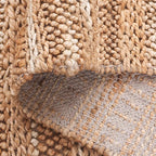 SAFAVIEH Area Rug 9x12 - Natural Fiber Couture - Large - Natural, Handmade Jute & Cotton, Ideal for Living Room, Bedroom, Dining Space (NFC101B)