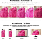NEWCOSPLAY Super Soft Queen Blanket Hot Pink Premium Silky Flannel Fleece 3D Ribbed Jacquard Lightweight Bed Blanket All Season Use (Hot Pink Ribbed, Queen(90"x90"))
