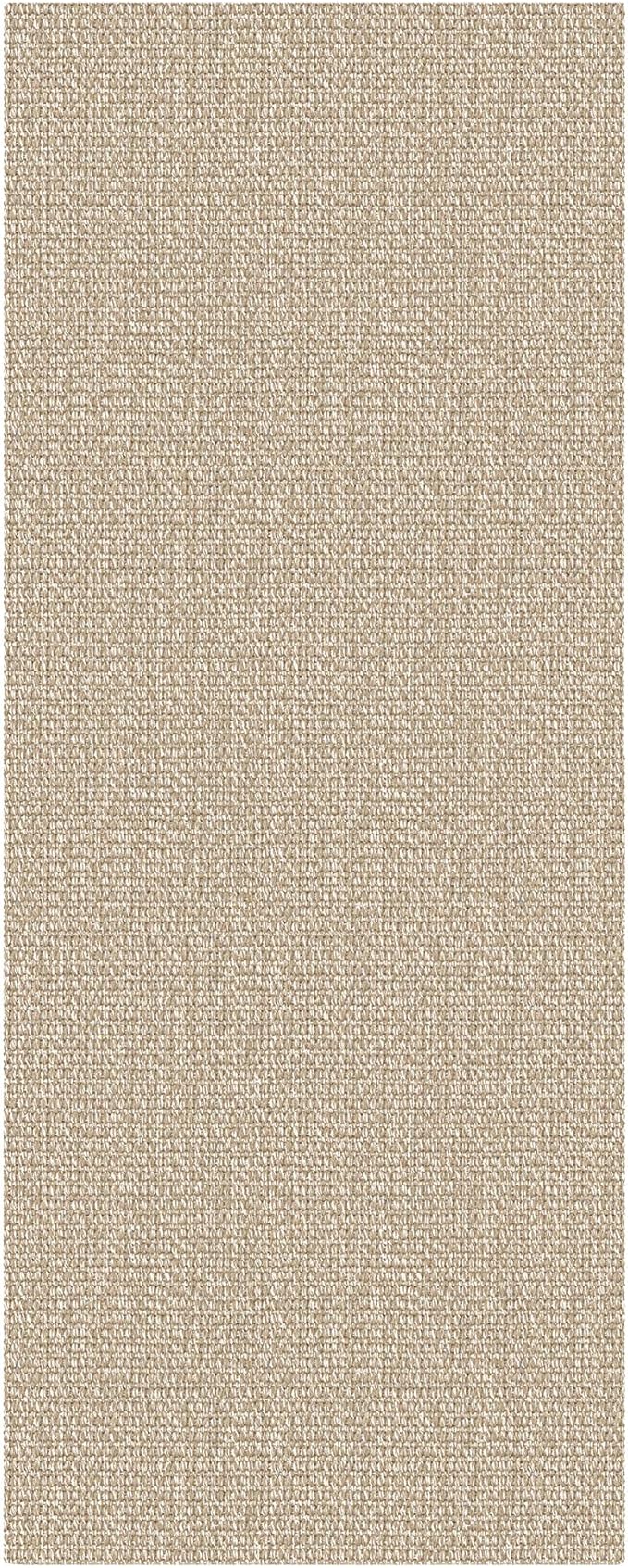 EARTHALL Washable Runner Rug 2x6 Ft Non Slip Runners for Hallways Cotton Rubber Backed Kitchen Runner Braided Indoor Floor Carpet Runners for Entryway, Hallway, Kitchen, Bedroom, Send/Beige