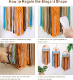 Artilady 3 Pack Macrame Wall Hanging Tapestry Sunrise Sunset Wall Art Set, Hand Woven Boho Tapestries Colorful Sun Wall Decor for Bedroom Living Room Apartment (3 Pcs)
