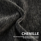 Couch Cover for Dogs, Boho Sofa Covers for 3 Cushion Couch, Chenille Sofa Slipcover for Pets Washable, L-Shape Sectional Couch Cover Soft Throw Blankets with Tassels(91x150,Charcoal Grey)