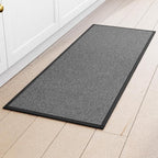 Kitchen Mat 1 PCS, Cushioned Non Slip Rugs for Kitchen Floor, Absorbent Runner Comfort Standing Mats Washable for Kitchen, Office, Home (Black, 17.3"x60")