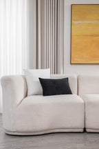 Throw Pillow Covers 22x22 Ivory White: Pack of 2 Cozy Soft Velvet Square Modern Luxury Decorative Throw Pillow Cases for Sofa Couch Living Room Bed Home Decor